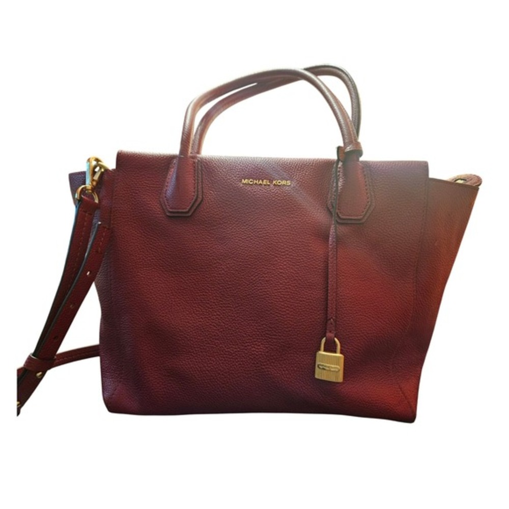 Michael‎ Kors Mercer Large Handbag Dark Red (6138)